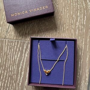 Monica Vinader Gold heart Necklace